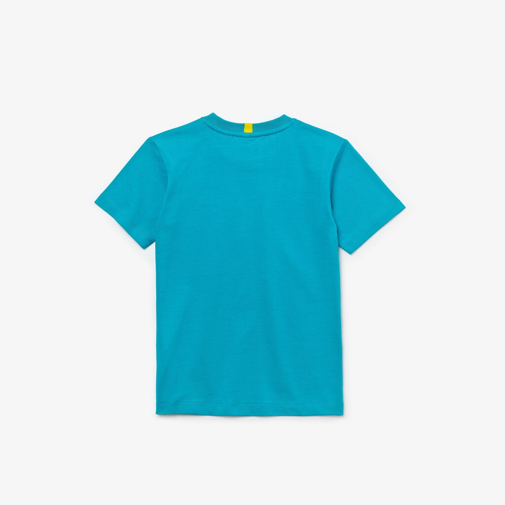 Kids' Lacoste Blue / White T Shirts x National Geographic Cotton QA7-56345B3