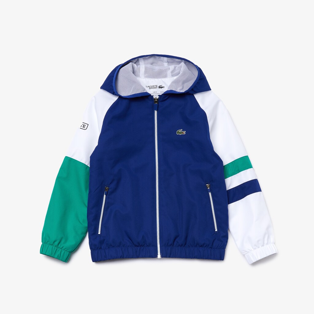 Kids' Lacoste Blue / White / Green / Black Tracksuits SPORT Hooded HM9-97129D9