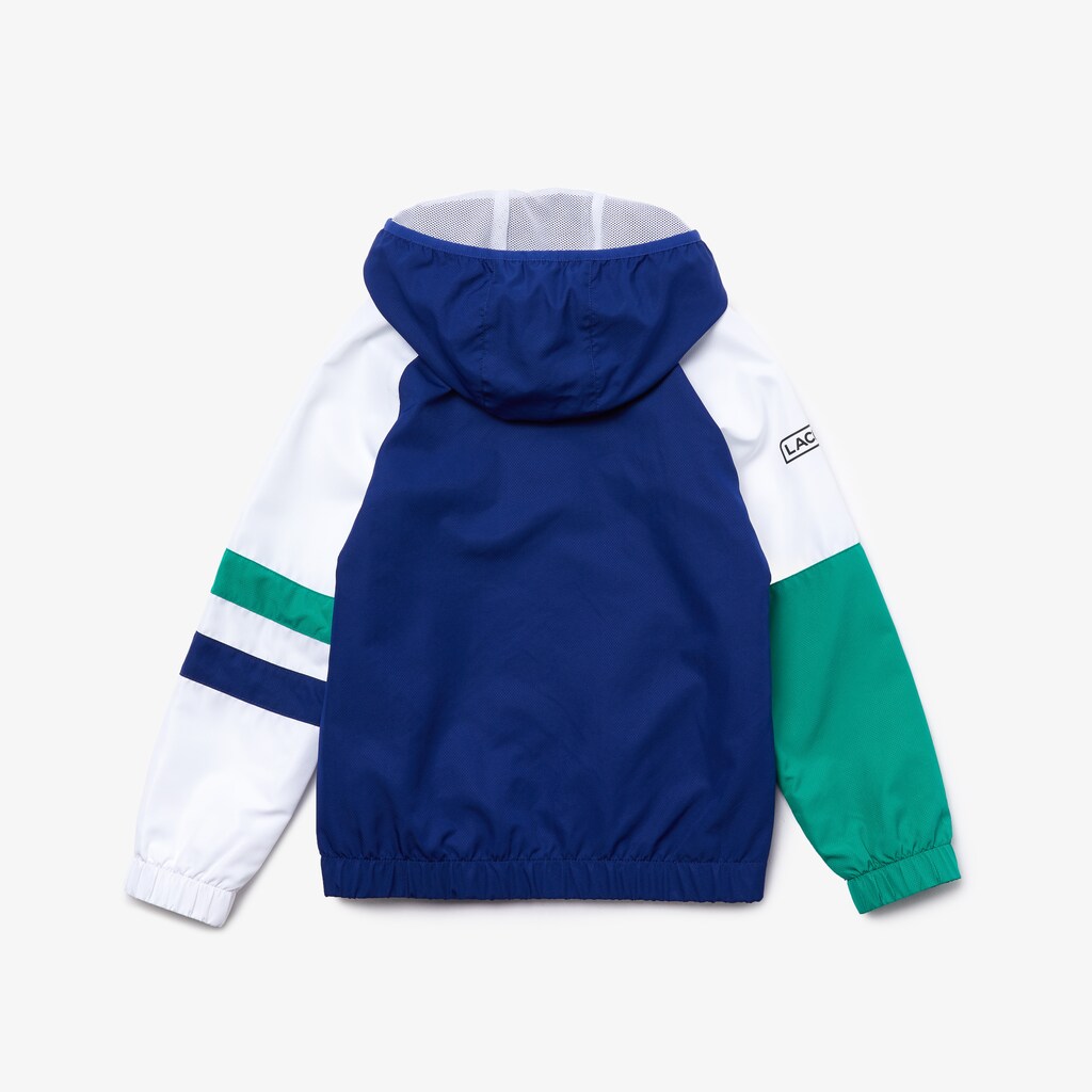 Kids' Lacoste Blue / White / Green / Black Tracksuits SPORT Hooded HM9-97129D9