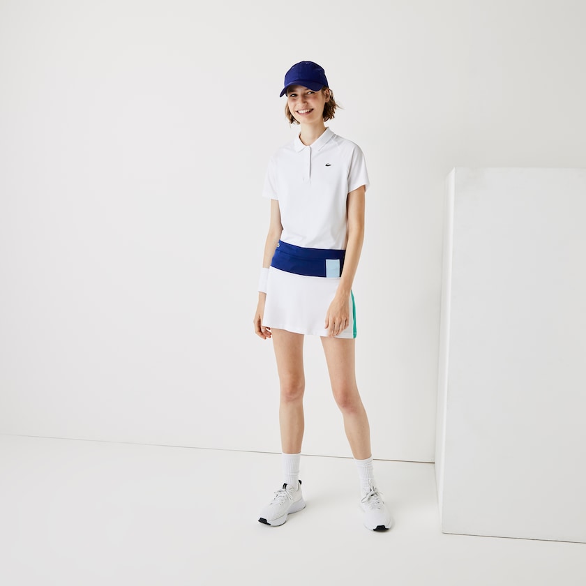Women's Lacoste Blue / White / Yellow / Blue / Green Skirts SPORT Breathable Stretch Tennis DK8-29102Z1