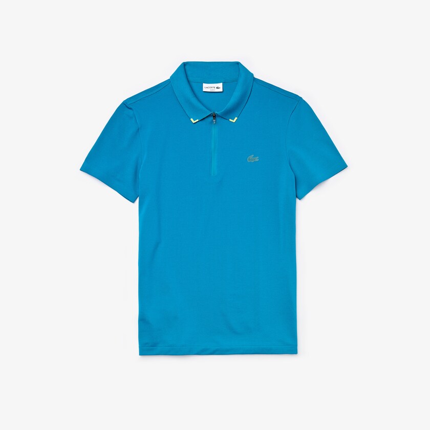 Men's Lacoste Blue / Yellow Polo Shirts Motion Ultra-Lightweight Cotton UJ0-77417L8