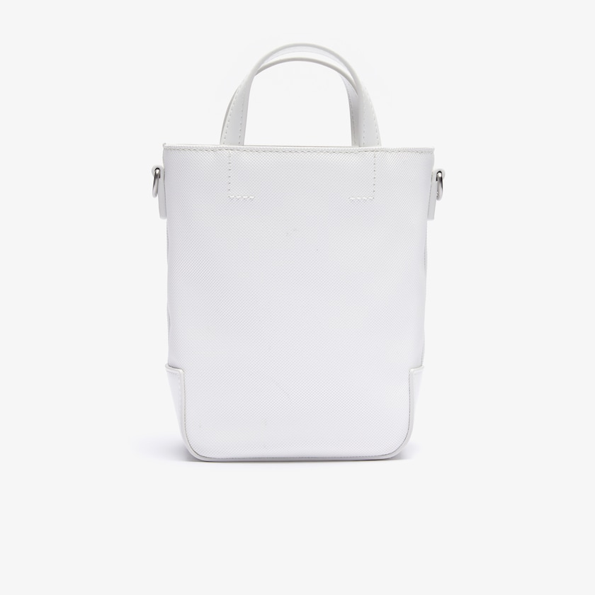 Women's Lacoste Bright White Tote Bags Small Piqué Canvas MM9-29562G5