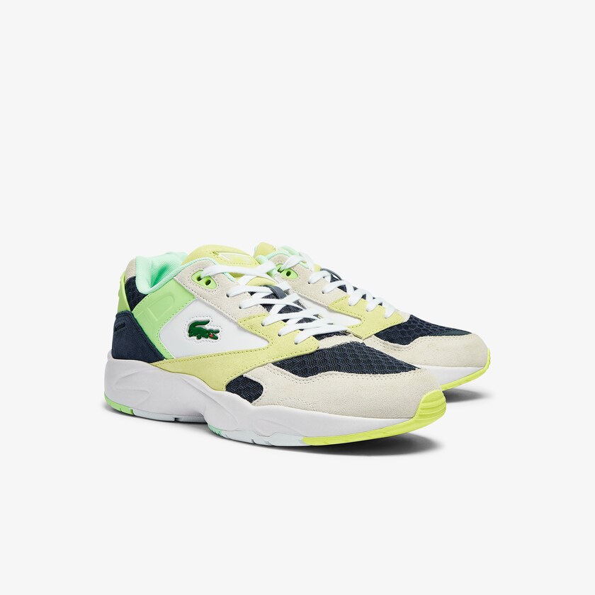 Men's Lacoste Dark Blue / Light Blue Sneakers Storm 96 Lo Suede and Mesh KA4-45104F9