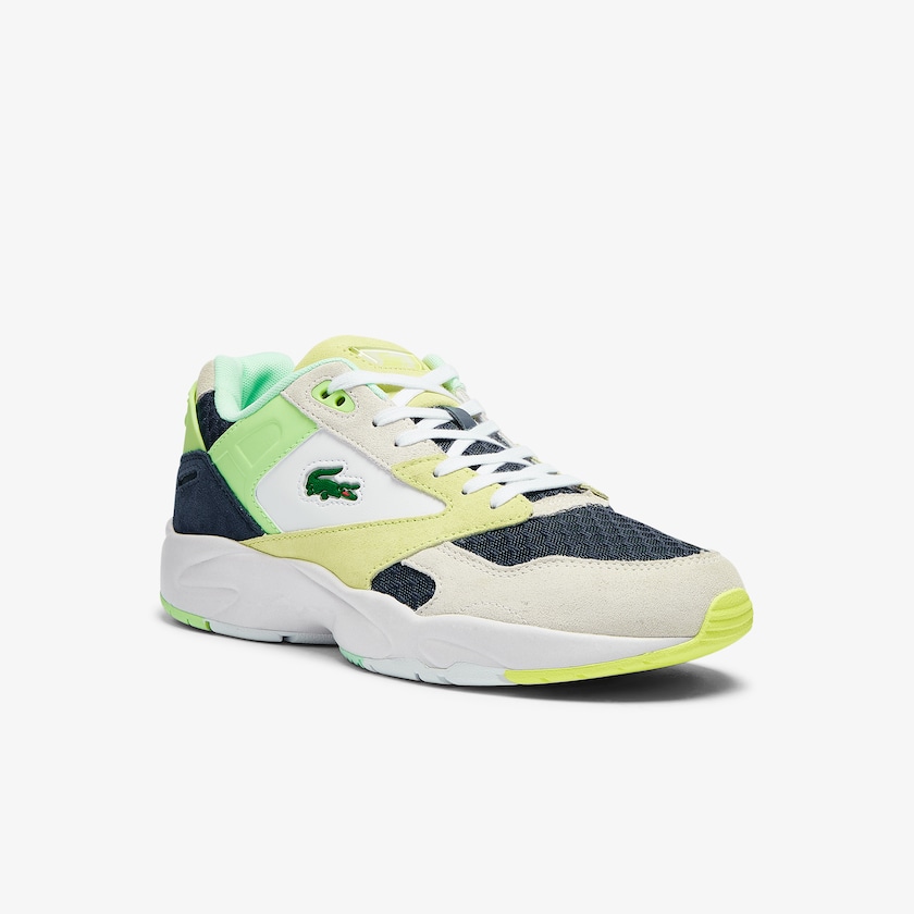 Men's Lacoste Dark Blue / Light Blue Sneakers Storm 96 Lo Suede and Mesh KA4-45104F9