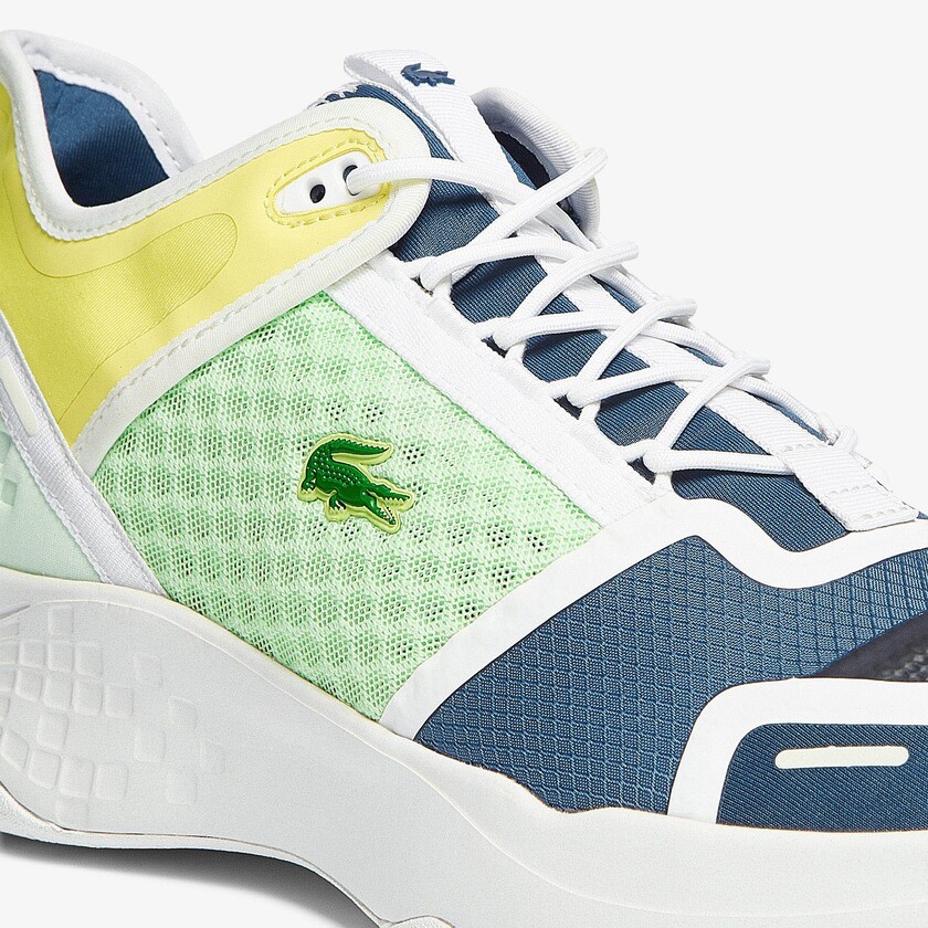 Men's Lacoste Dark Blue / White Sneakers Court-Drive Vantage Citrus-Pop Textile OH4-75017Z4