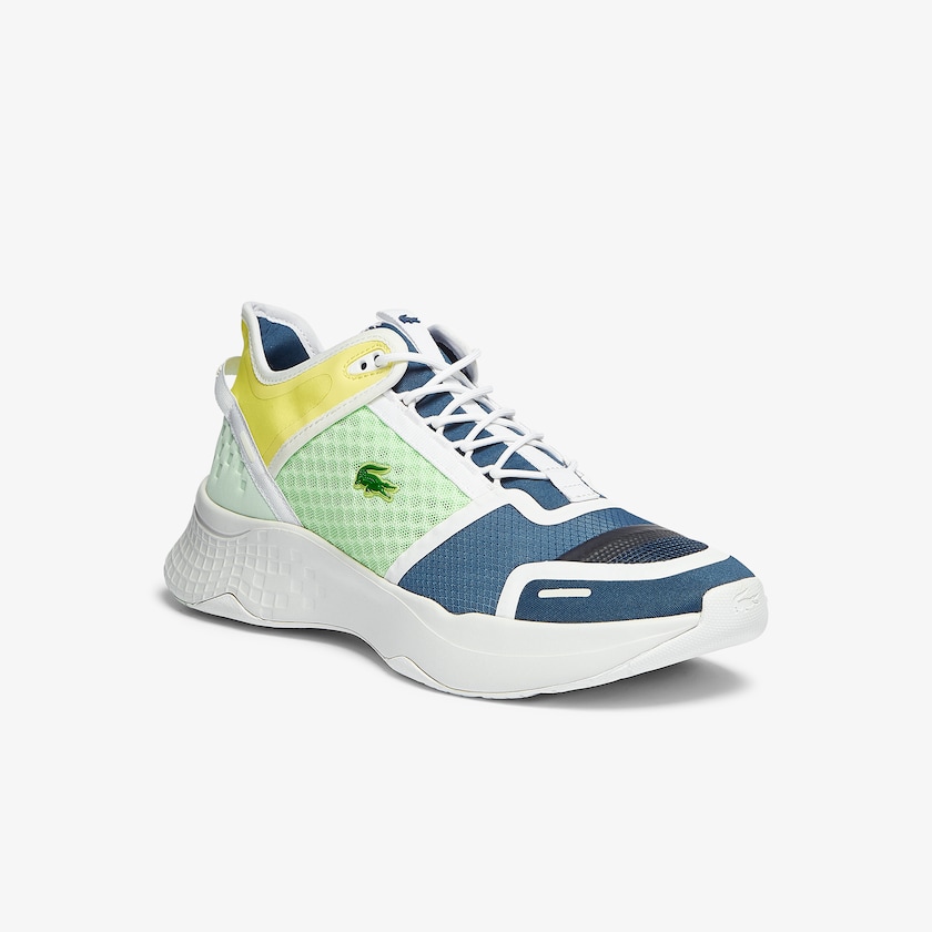 Men's Lacoste Dark Blue / White Sneakers Court-Drive Vantage Citrus-Pop Textile OH4-75017Z4