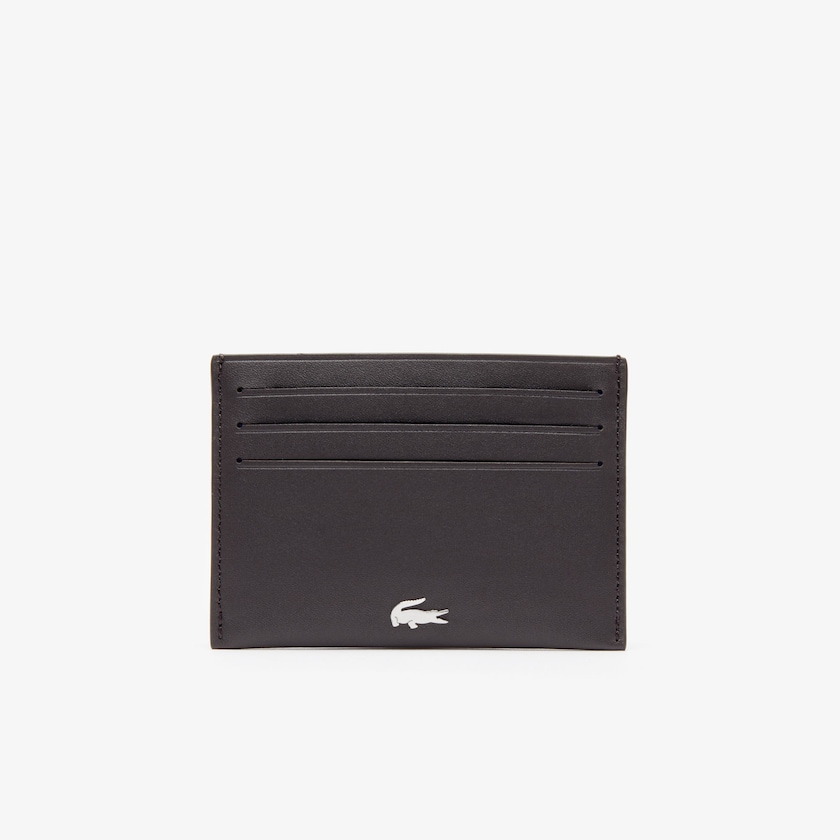 Men's Lacoste Dark Brown Bags Fitzgerald credit card holder in leather PM9-35023V0