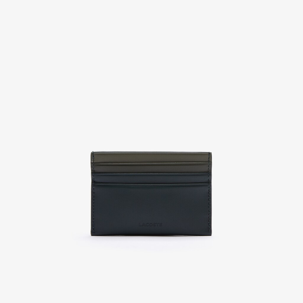 Men's Lacoste Dark Green Accessories Fitzgerald Gradated Leather Card Holder UV4-03020Q4