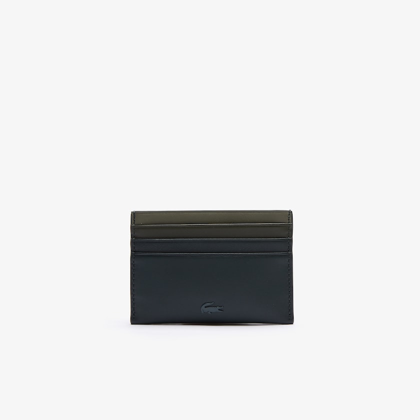 Men's Lacoste Dark Green Accessories Fitzgerald Gradated Leather Card Holder UV4-03020Q4