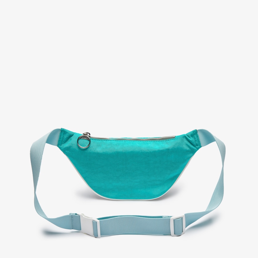 Women's Lacoste Dark Green Bags LCST Badge Colorblock Zip Fanny Pack AN9-93809L2