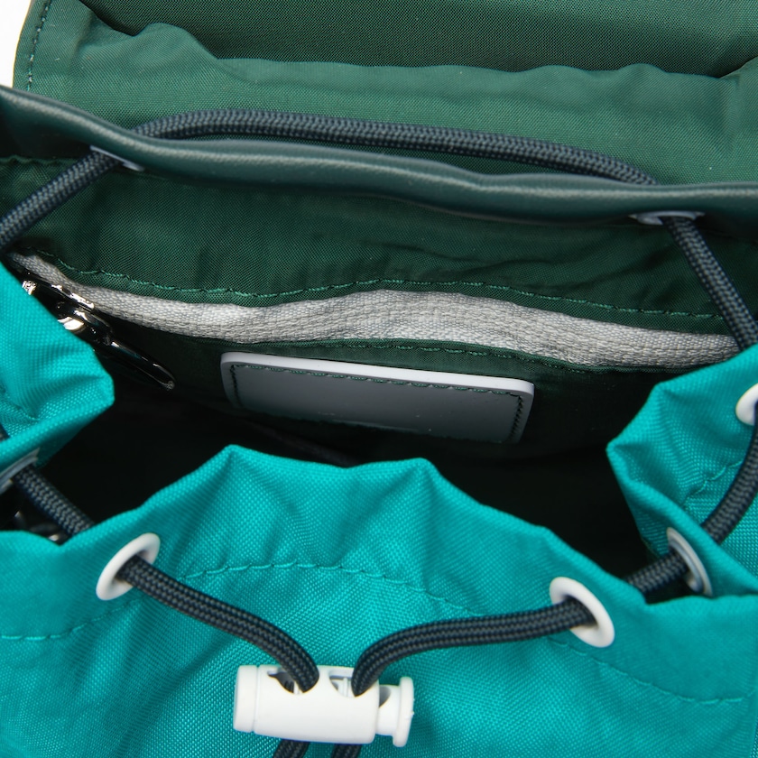 Women's Lacoste Dark Green Backpacks LCST Badge Small Colorblock ON3-91879S5