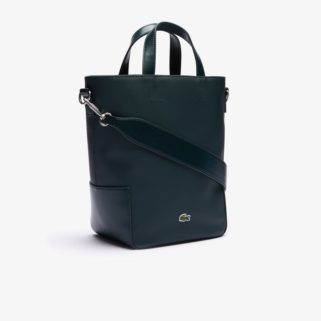 Women's Lacoste Dark Green Tote Bags Piqué Resort Piqué Canvas YK8-08350L5