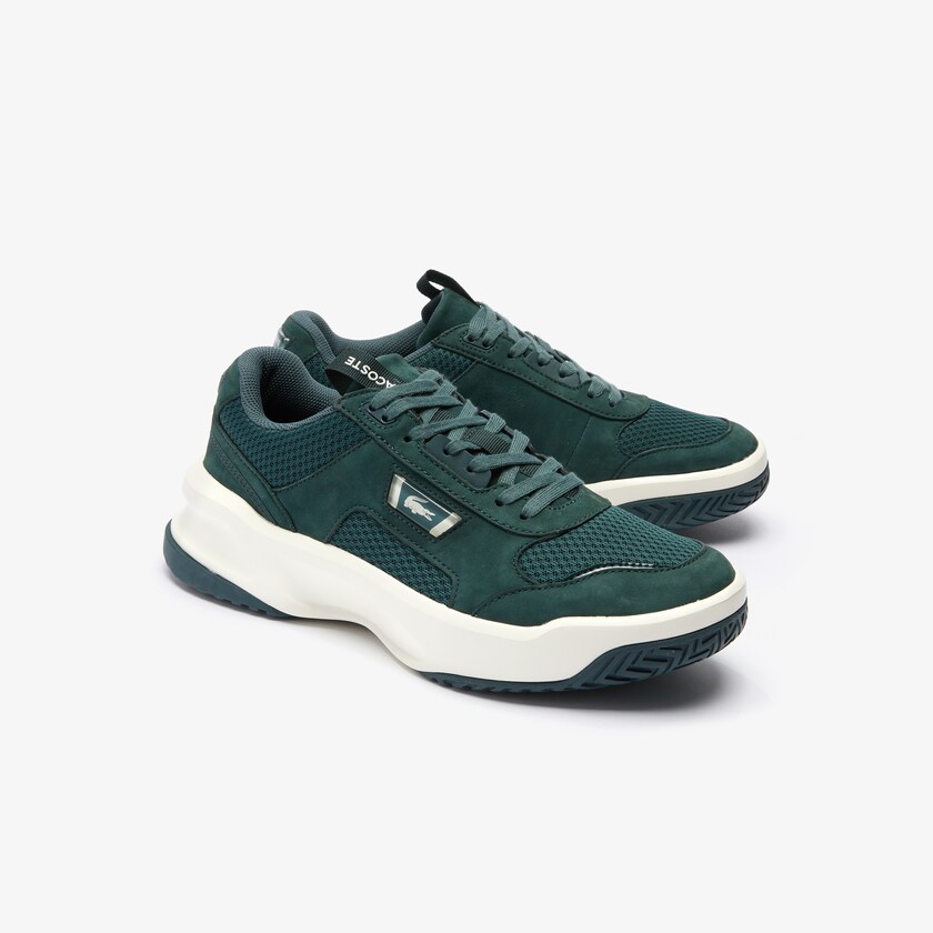 Men's Lacoste Dark Green / Off White Sneakers Ace Lift Bicolour Leather IX0-68946C5