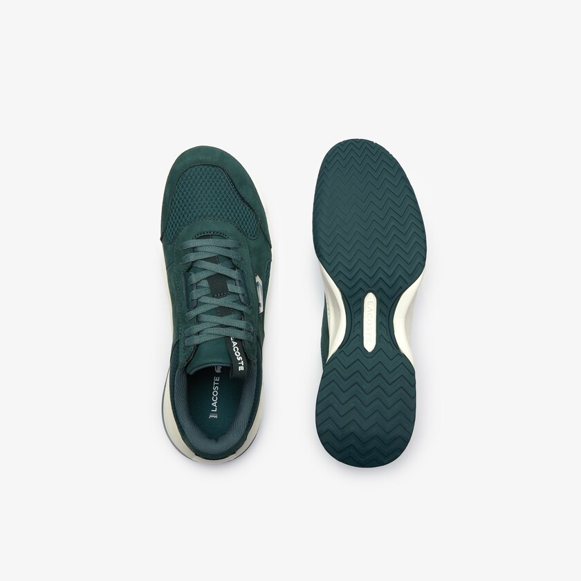 Men's Lacoste Dark Green / Off White Sneakers Ace Lift Bicolour Leather IX0-68946C5