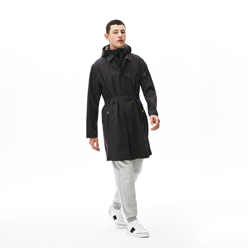 Men's Lacoste Dark Grey Golf Vest Motion 3-in-1 Raincoat With Detachable PU9-59885C9
