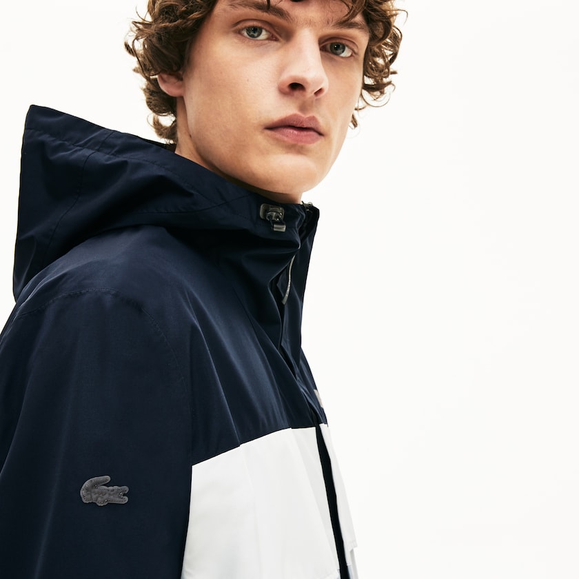 Men's Lacoste Dark Grey / Grey Parka Jackets Motion Packable Crease-Proof JX6-04640T9