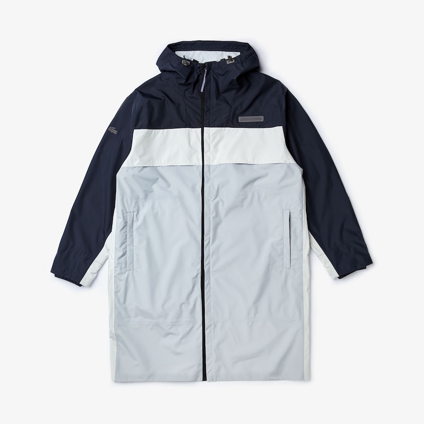 Men's Lacoste Dark Grey / Grey Parka Jackets Motion Packable Crease-Proof JX6-04640T9