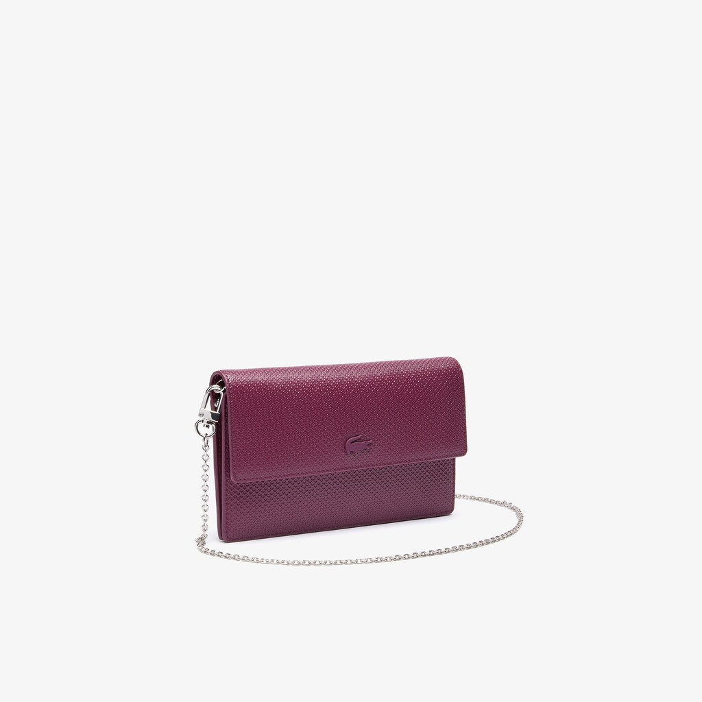 Women's Lacoste Fuchsia Accessories Chantaco Chain Clutch FW5-58305J5