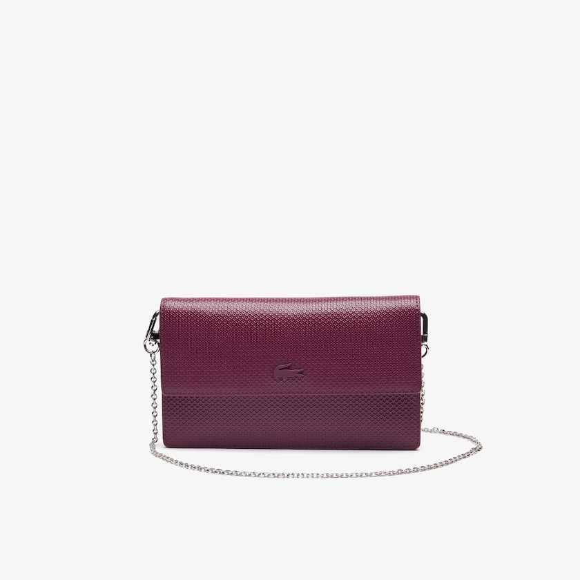 Women's Lacoste Fuchsia Accessories Chantaco Chain Clutch FW5-58305J5