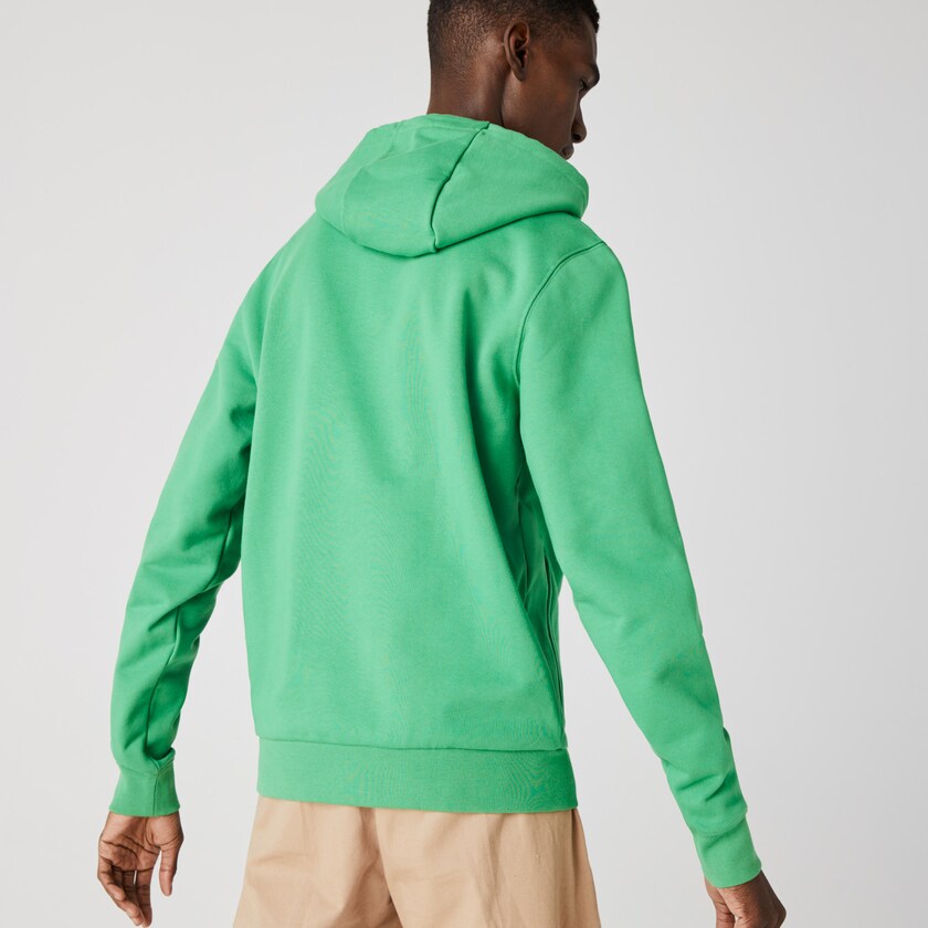 Men's Lacoste Green Sweatshirts Hooded Badge RK8-93039F1