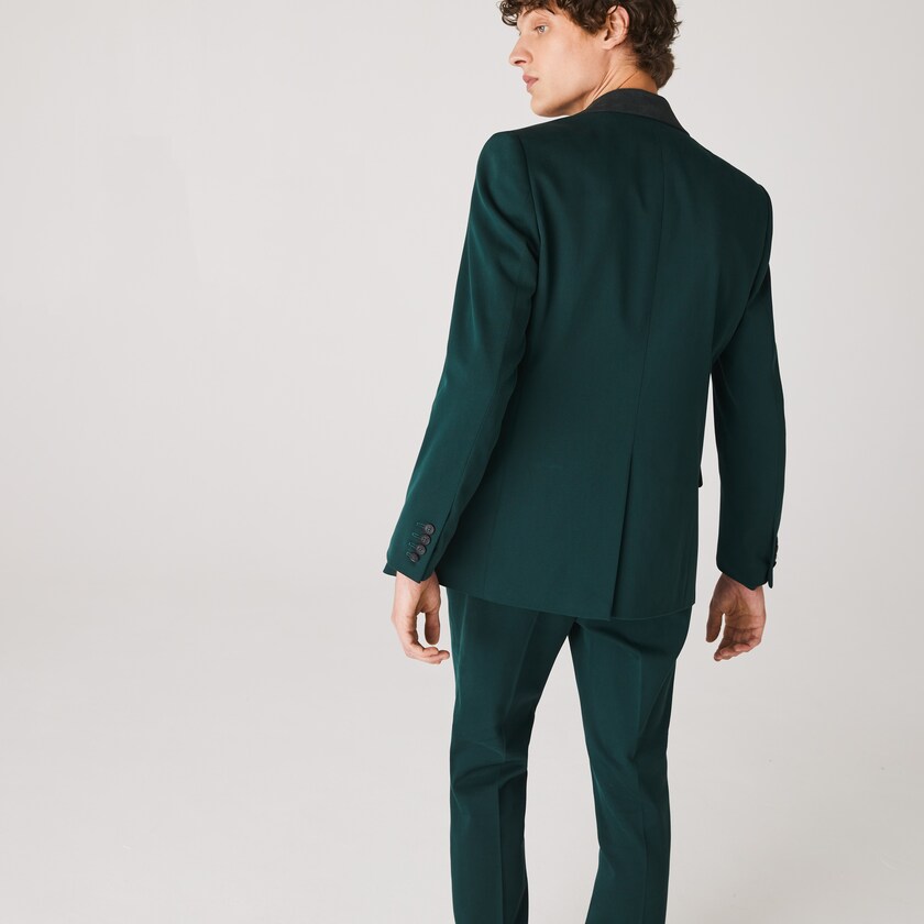 Men's Lacoste Green Jackets LIVE Cotton Cloth Suit IS5-39603N5