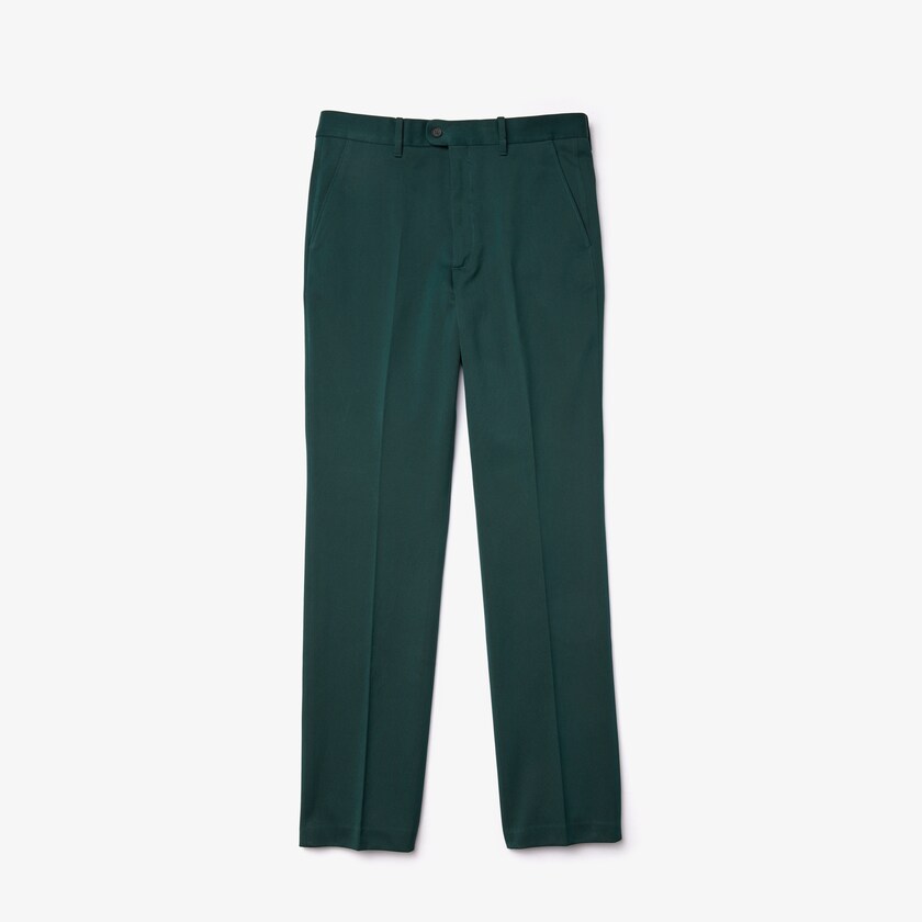 Men's Lacoste Green Pants LIVE Standard Fit Cotton Canvas Suit FJ7-19631P2