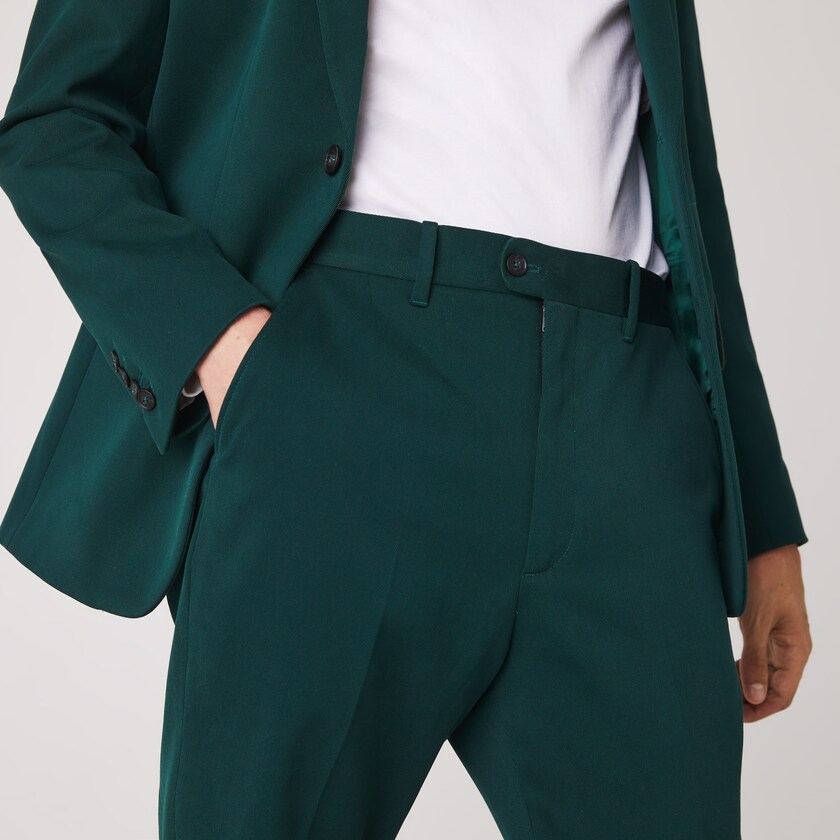 Men's Lacoste Green Pants LIVE Standard Fit Cotton Canvas Suit FJ7-19631P2