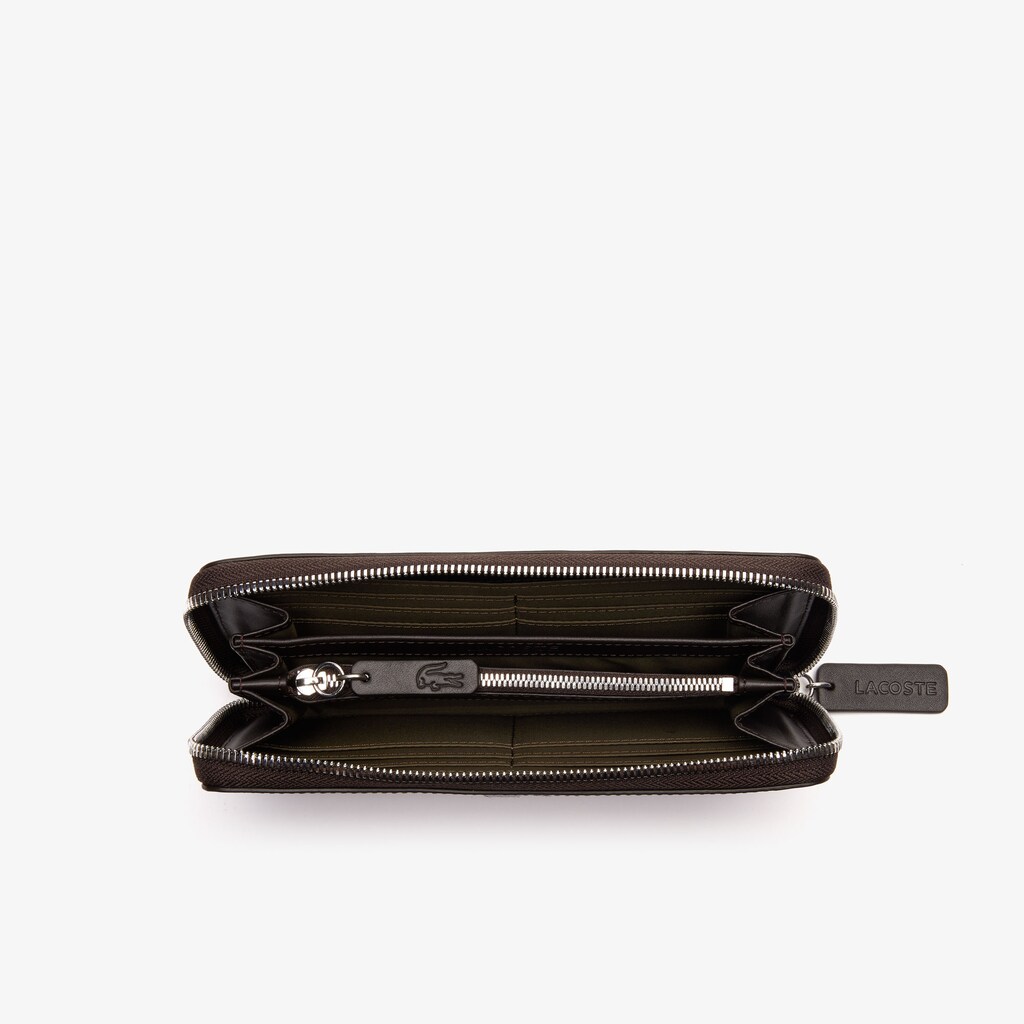 Women's Lacoste Green Wallets Robert George Coated Print Canvas Zip GR5-30843D3