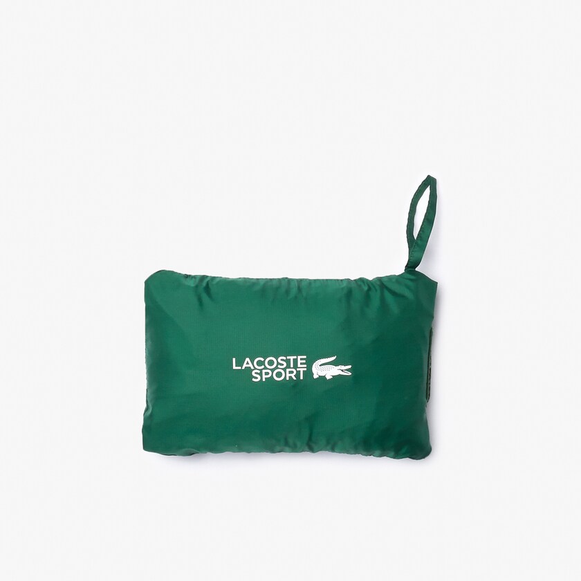 Men's Lacoste Green Jackets SPORT Hooded Water-Resistant GT6-07850N9