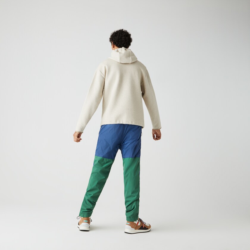 Men's Lacoste Green / Blue Pants LIVE Colorblock Tracksuit AM9-79617O1