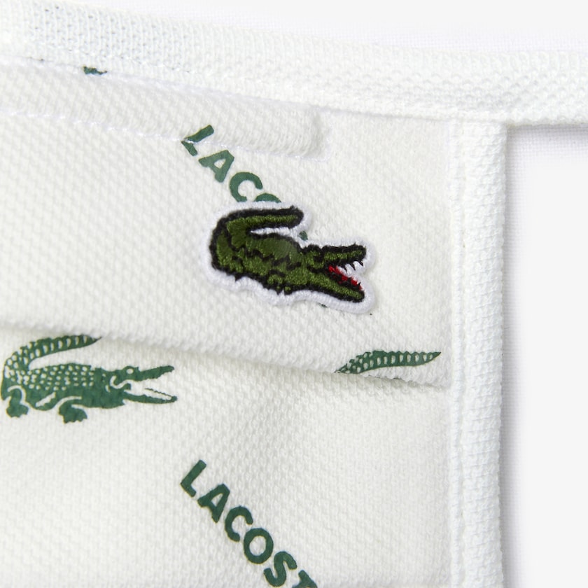 Women's Lacoste Green / White Masks L.12.12 Face Protection with Adjustable Straps NV3-03990B7