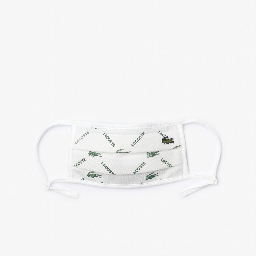 Men's Lacoste Green / White Masks L.12.12 Face Protection with Adjustable Straps ID4-43744R6