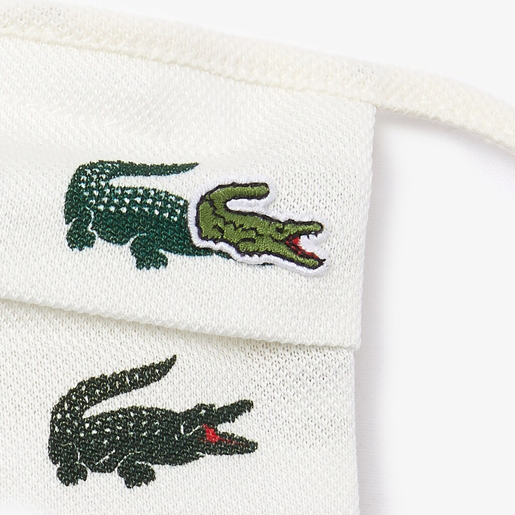 Men's Lacoste Green / White Masks L.12.12 Pack of 3 Face in Cotton ND3-24952Z9