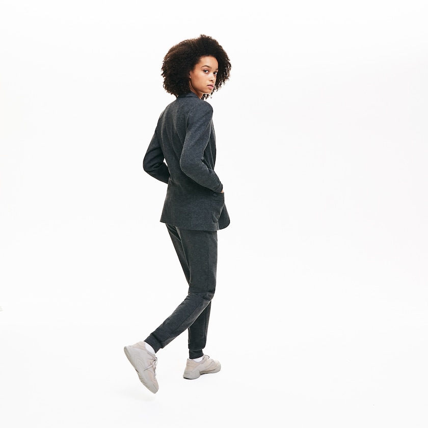 Women's Lacoste Grey Blazers Brushed-Knit ZT5-17371D7