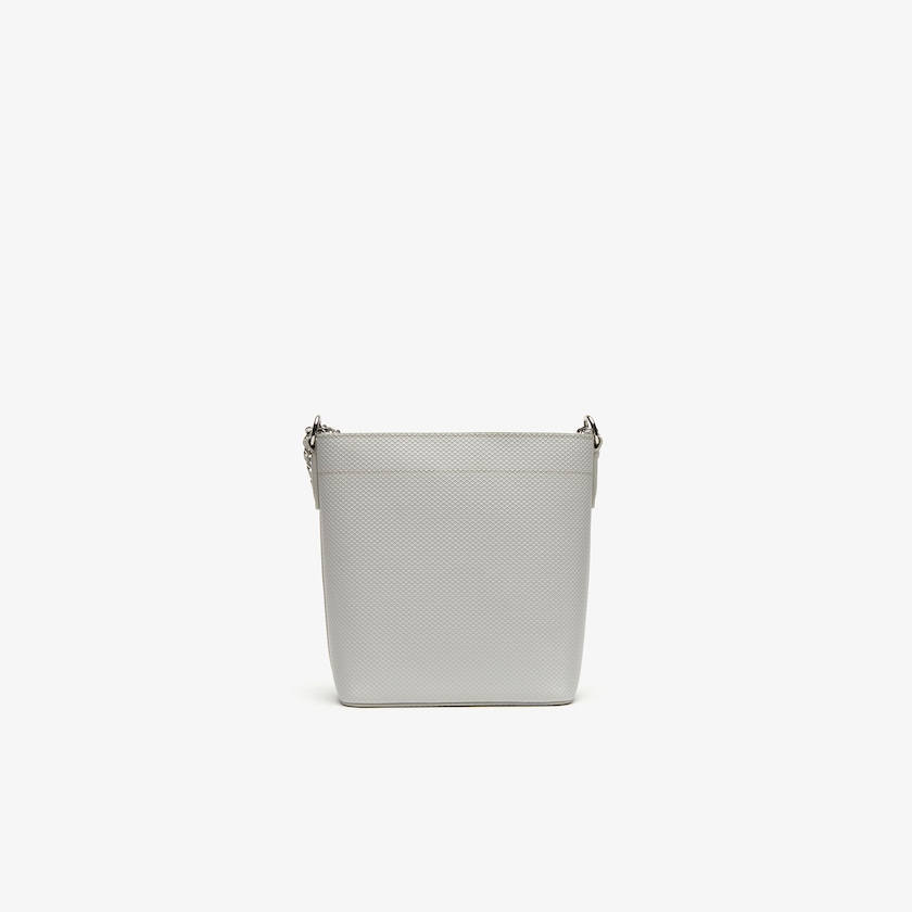 Women's Lacoste Grey Bags Chantaco Chain Strap Crossbody Bag CU3-86528M0