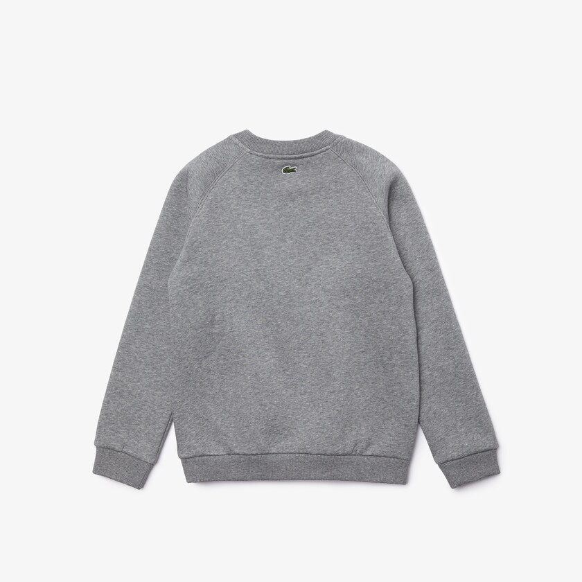 Kids' Lacoste Grey Sweatshirts Crocodile Graphic Fleece WT6-70557K1