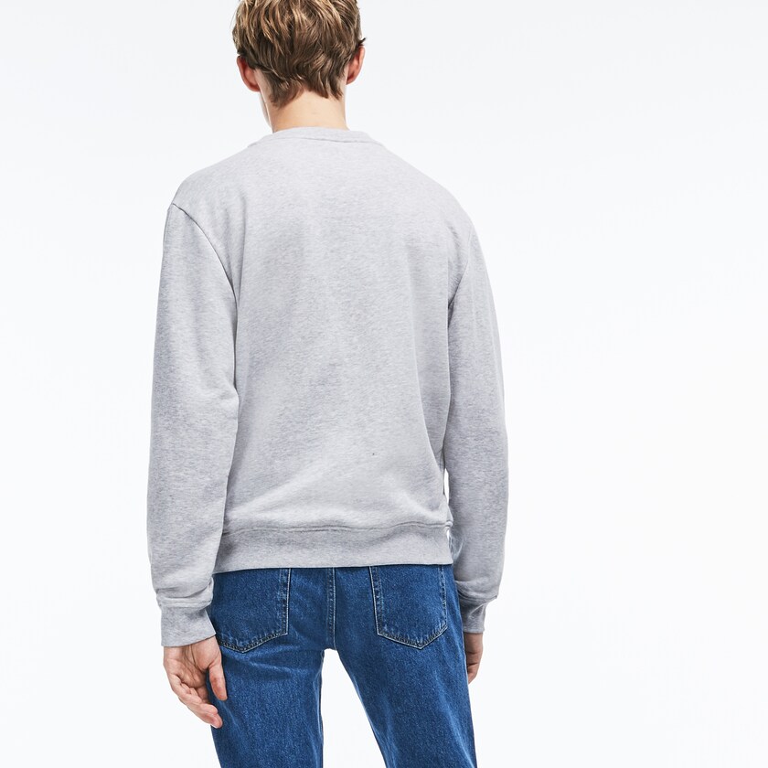 Men's Lacoste Grey Sweatshirts Graphic Croc YJ6-92529S8