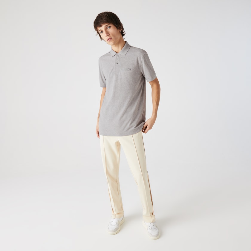 Men's Lacoste Grey Polo Shirts Loop ML6-43024H7