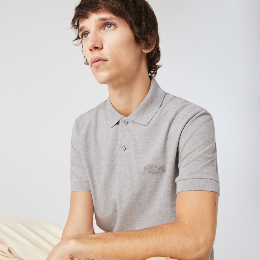 Men's Lacoste Grey Polo Shirts Loop ML6-43024H7
