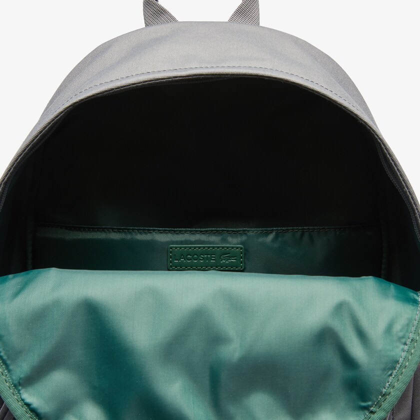 Men's Lacoste Grey Backpacks Neocroc Branded Canvas SU5-21952G5
