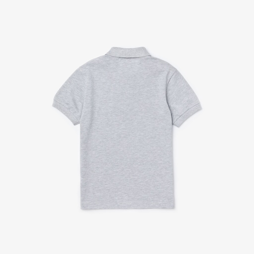 Kids' Lacoste Grey Polo Shirts Regular fit Crocodile Flecked Cotton Piqué UL4-70307U0