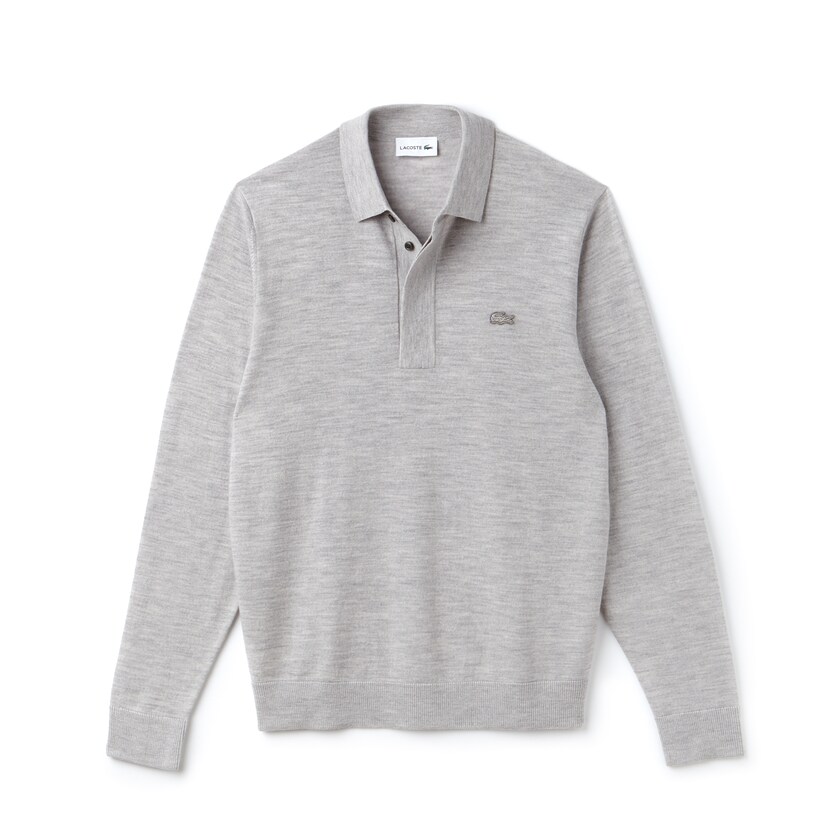 Men's Lacoste Grey Sweaters Wool Jersey PN3-90969B0