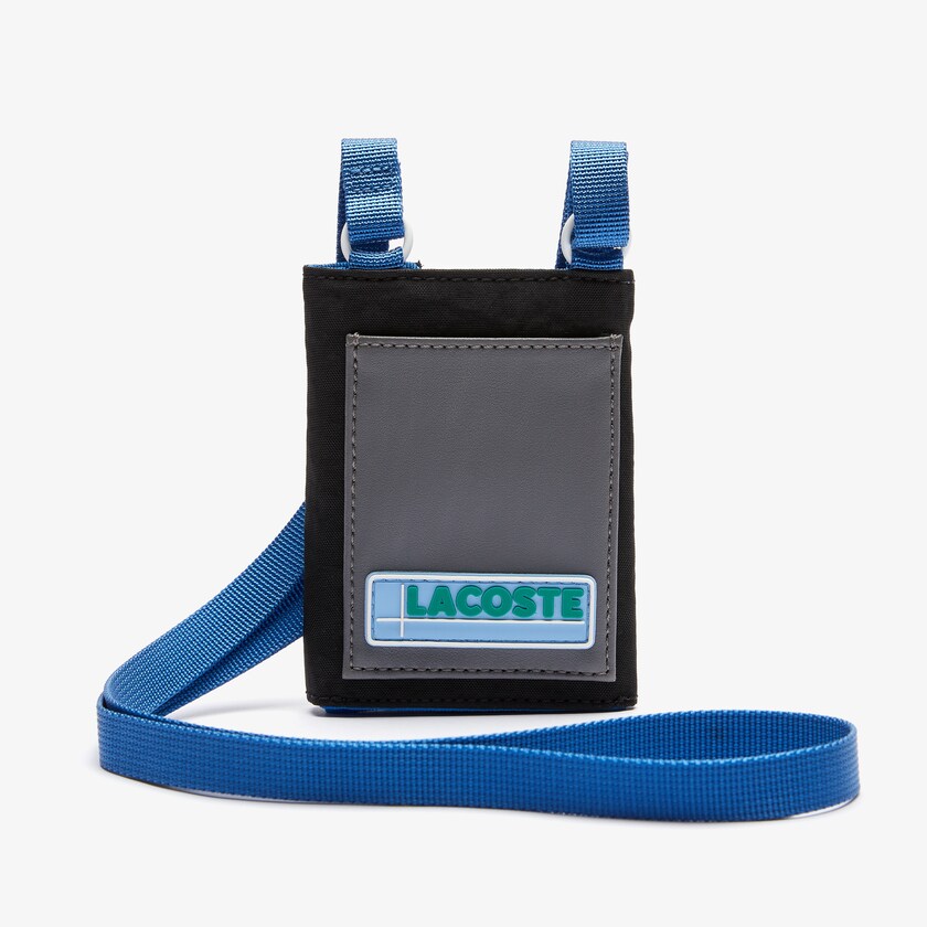 Men's Lacoste Grey / Blue Wallets LCST Colorblocked Mini Necklace OK3-47554R4