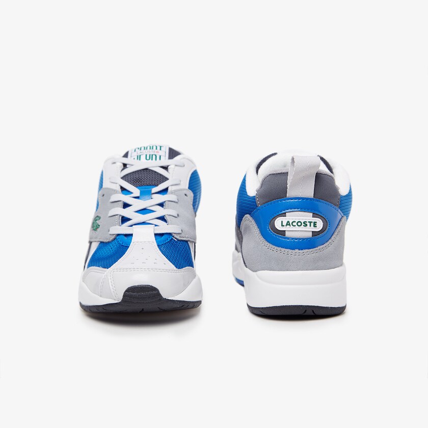 Men's Lacoste Grey / Blue Sneakers Storm 96 Textile and Suede MF5-41184N2