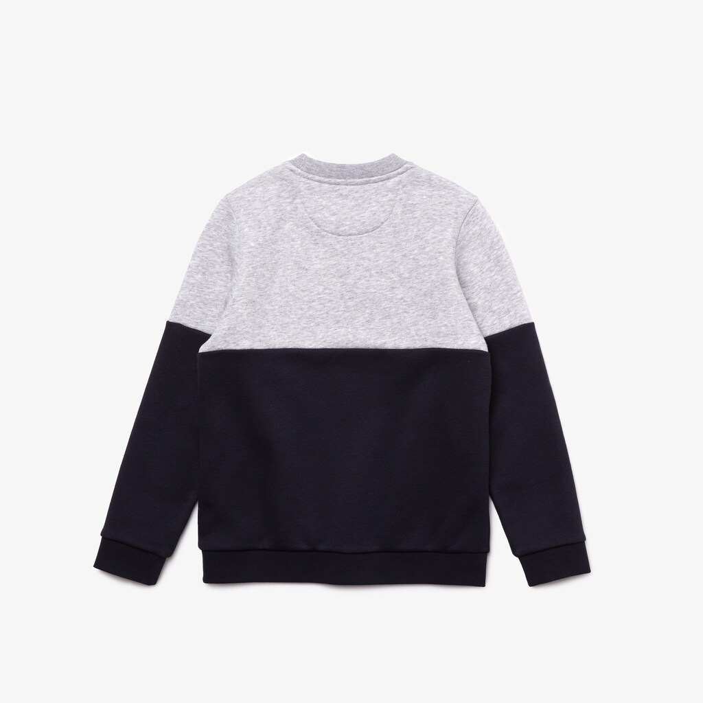 Kids' Lacoste Grey / Navy Blue / White Sweatshirts SPORT Colorblock Fleece UI7-10071J4