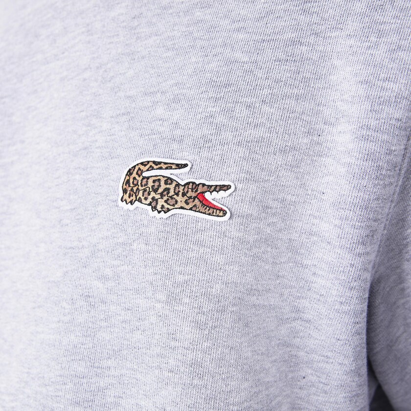Men's Lacoste Grey / White Sweatshirts x National Geographic Organic Cotton KK6-52195N6
