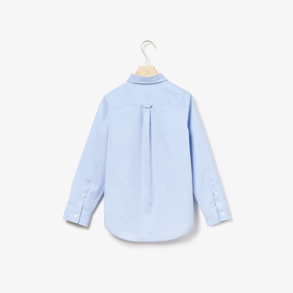 Kids' Lacoste Light Blue Shirts shirt in Oxford cotton knit MK4-87928M9