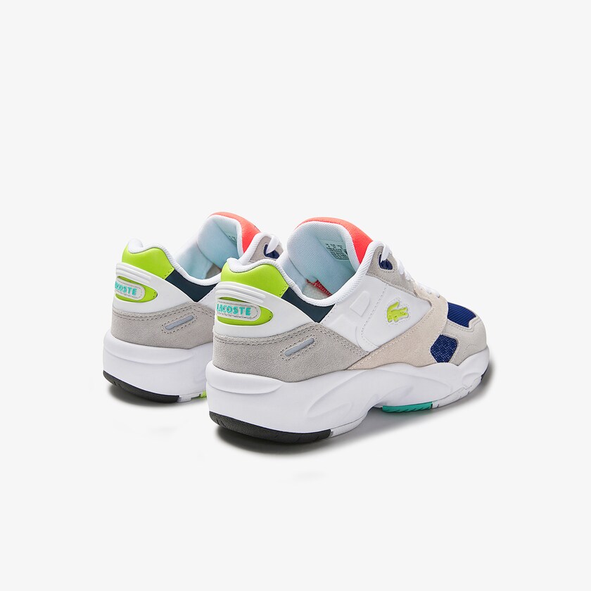 Women's Lacoste Light Grey / Light Green Sneakers Storm 96 LO Colourblock Textile KZ9-64846Q6