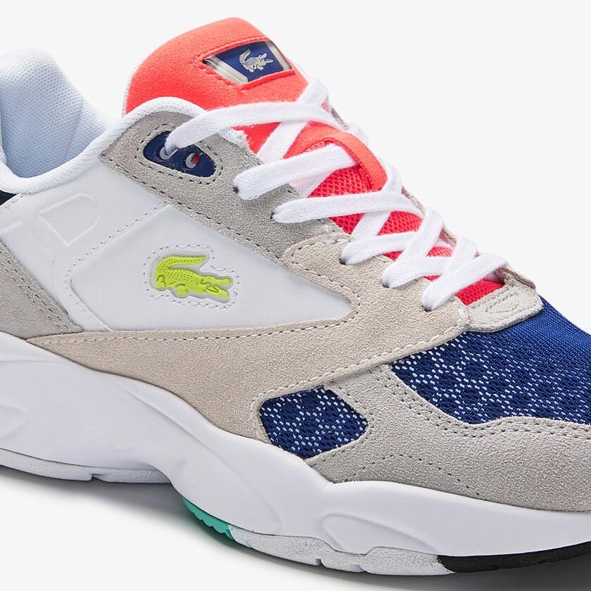 Women's Lacoste Light Grey / Light Green Sneakers Storm 96 LO Colourblock Textile KZ9-64846Q6