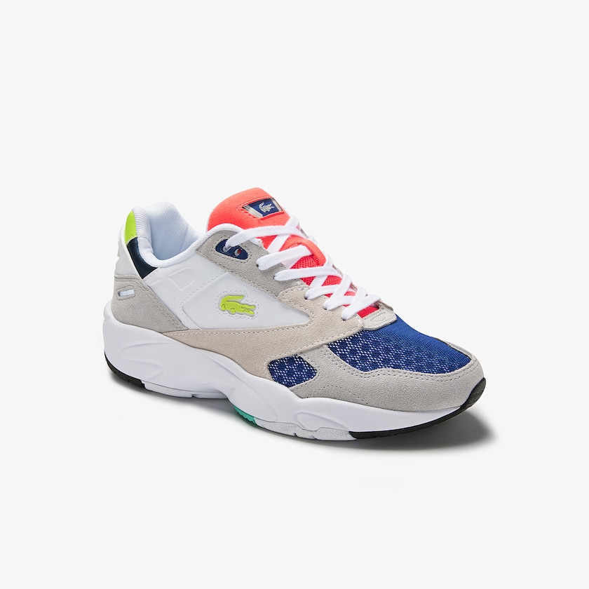 Women's Lacoste Light Grey / Light Green Sneakers Storm 96 LO Colourblock Textile KZ9-64846Q6